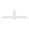 Ekena Millwork Eugene Architectural Grade PVC Gable Bracket, 84"W x 24 1/2"H x 2"D x 6"F, 7/12 Pitch GBP084X25X0206EUG00 - alternate 5